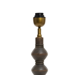 AARTIN Juno Wood Table Lamp - Dark Natural Wood ( Base Only )