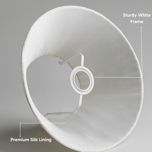 AARTIN EMPIRE GATHERED LAMPSHADE IN RED SILK