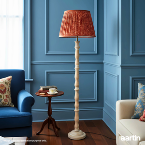 AARTIN ORLA FLOOR LAMP IN WOOD WITH WHITEWASH FINISH (BASE ONLY)