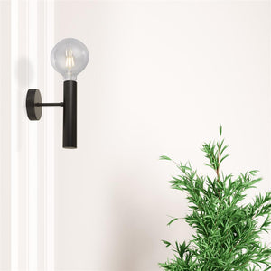 Dulwich Wall Light - Black Metal - Comet Lighting