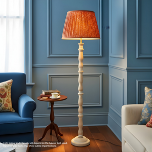 AARTIN ORLA FLOOR LAMP IN WOOD WITH WHITEWASH FINISH (BASE ONLY)
