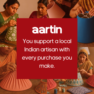 AARTIN EMPIRE GATHERED LAMPSHADE IN RED SILK