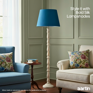 AARTIN ORLA FLOOR LAMP IN WOOD WITH WHITEWASH FINISH (BASE ONLY)