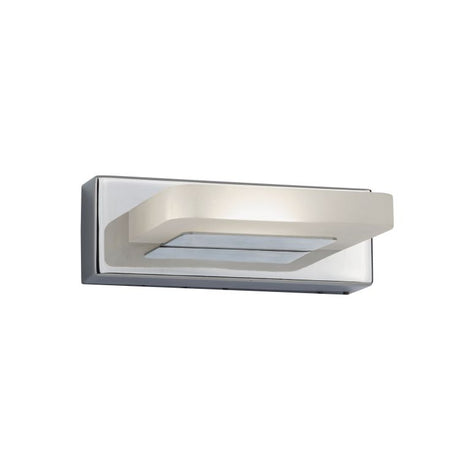 Searchlight LED 1Lt Wall Light Chrome/Frosted Glass - Ip Rated