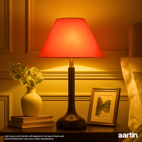 AARTIN PENNY TABLE LAMP IN WOOD WITH EBONY FINISH (BASE ONLY)