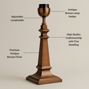 AARTIN AZURA TABLE LAMP IN ANTIQUE BRONZE (BASE ONLY)