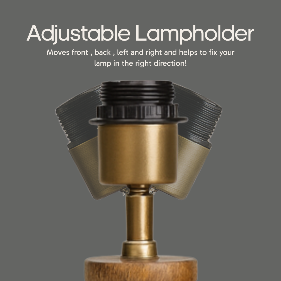 AARTIN ORLA FLOOR LAMP IN WOOD WITH WHITEWASH FINISH (BASE ONLY)