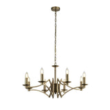 Colaton 8Lt Chandelier Antique Brass