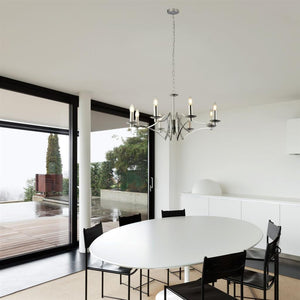 Colaton 8lt Pendant Ceiling Light Chrome - Comet Lighting