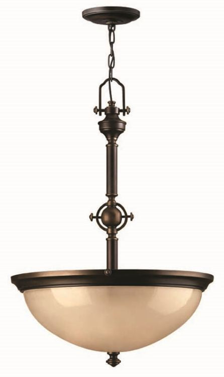 Mayflower 3-Light Pendant Ceiling Light Bronze