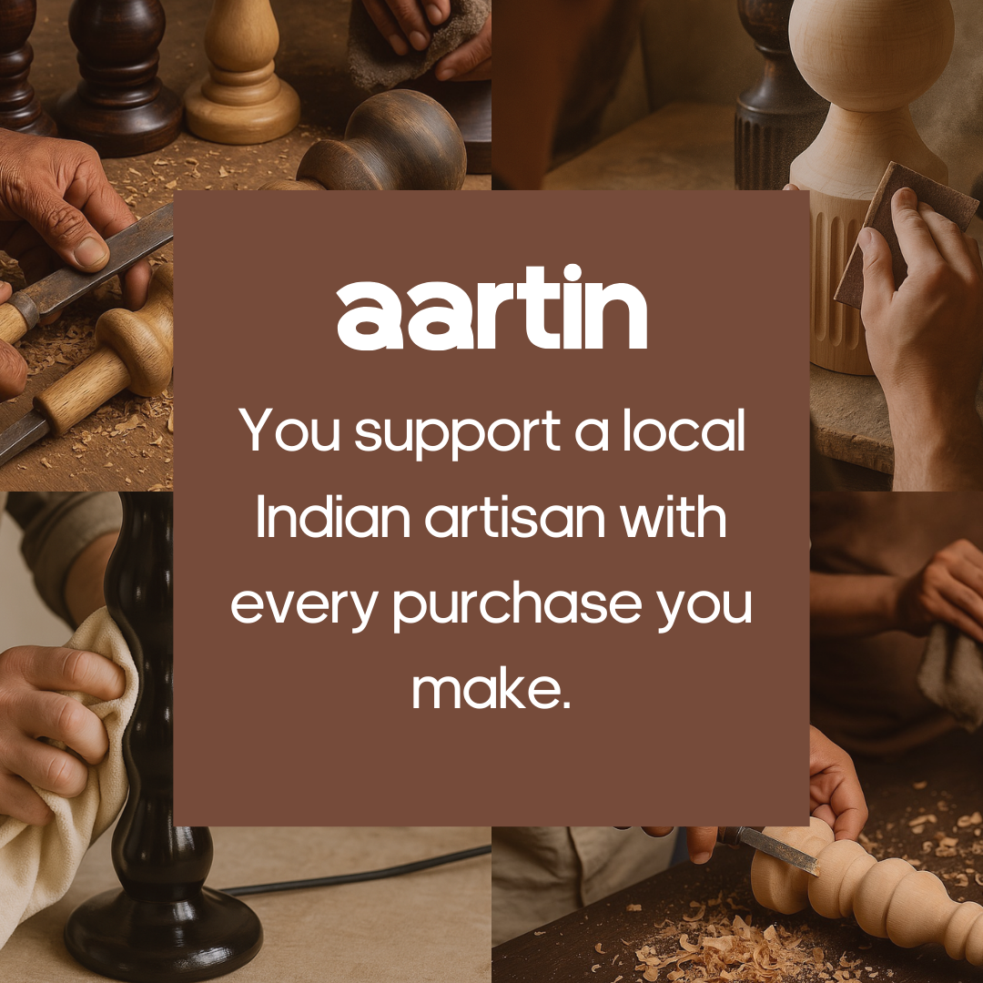 AARTIN ORLA FLOOR LAMP IN WOOD WITH WHITEWASH FINISH (BASE ONLY)