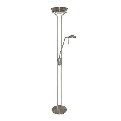 Searchlight Silver Mother Child Floor Lamp Dimmer - Comet Lighting