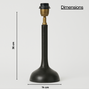 AARTIN PENNY TABLE LAMP IN WOOD WITH EBONY FINISH (BASE ONLY)