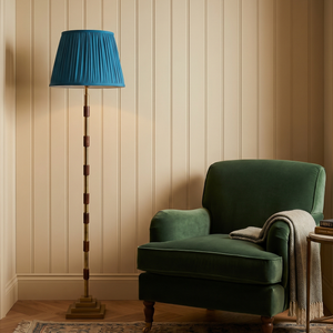 Blue Silk Lampshade