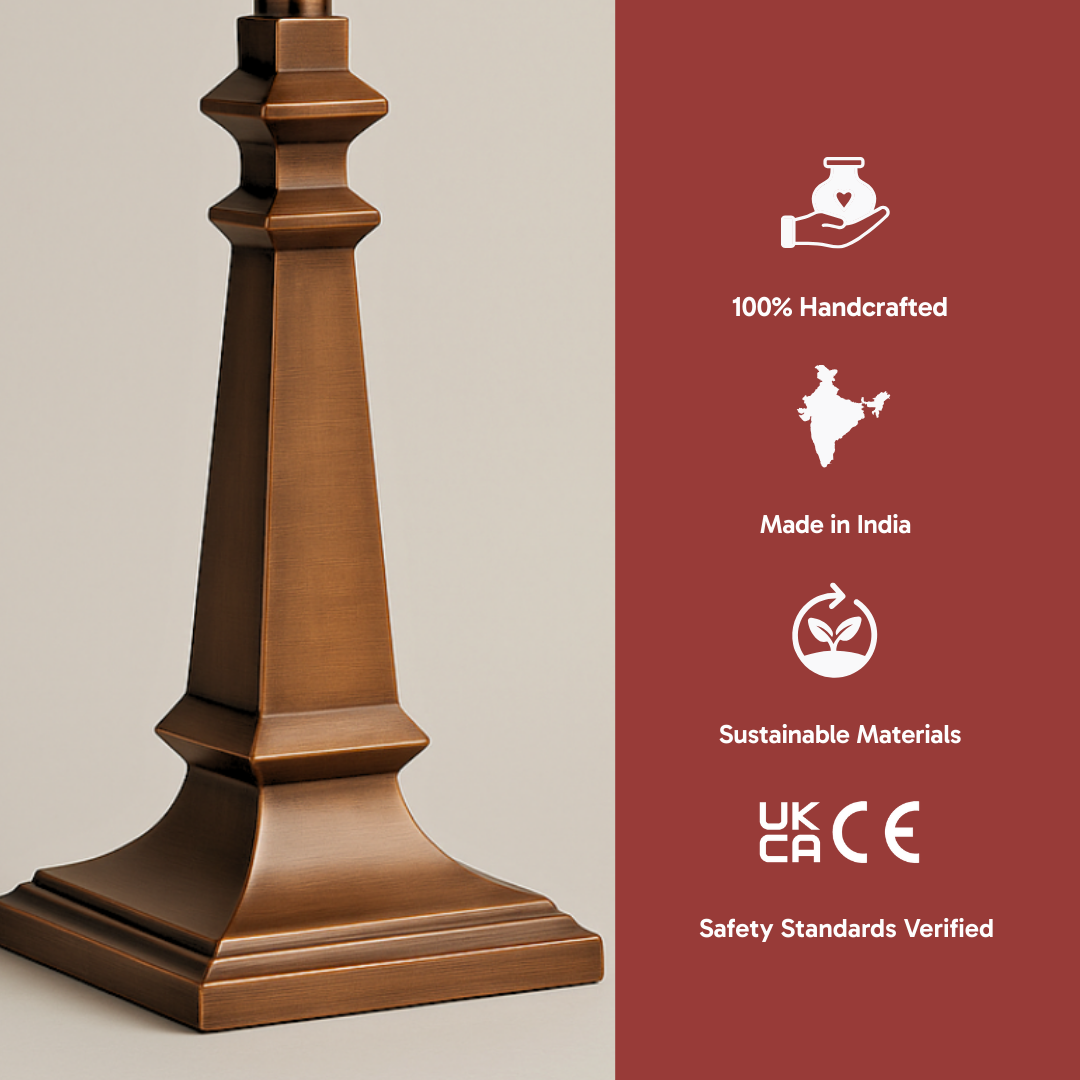 AARTIN AZURA TABLE LAMP IN ANTIQUE BRONZE (BASE ONLY)