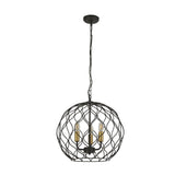 Culm 3Lt Pendant Ceiling Light Black/Gold