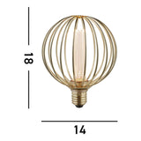 Globe Lamp - Gold Metal - Comet Lighting