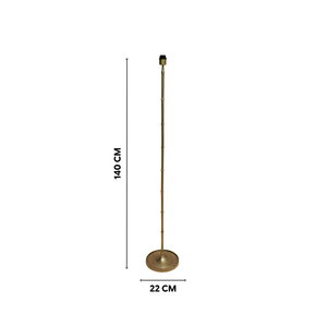 AARTIN Pixie Metal Floor Lamp With Mint Blossom Lampshade