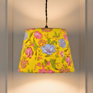 AARTIN 35 CM Citrus Bouquet Cotton Lampshade - Straight Empire ( Shade Only )