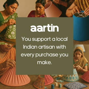 AARTIN 40 CM MINT BLOSSOM STRAIGHT EMPIRE GATHERED LAMPSHADE IN COTTON