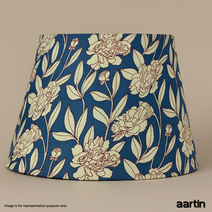 AARTIN 40 CM OCEAN PETALS STRAIGHT EMPIRE ROLLED LAMPSHADE IN COTTON