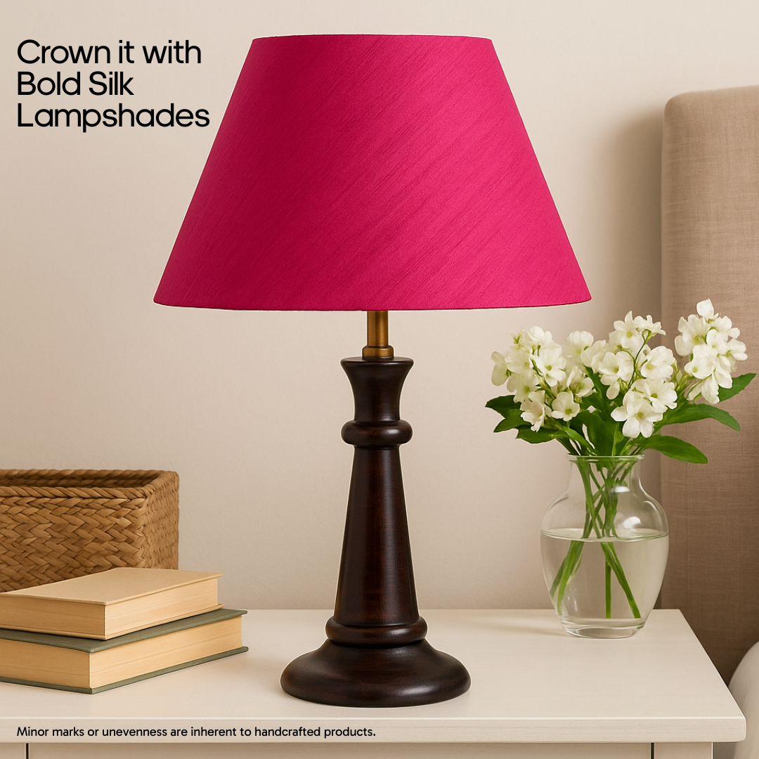 AARTIN FABLE TABLE LAMP IN WOOD WITH DARK BROWN FINISH (BASE ONLY)