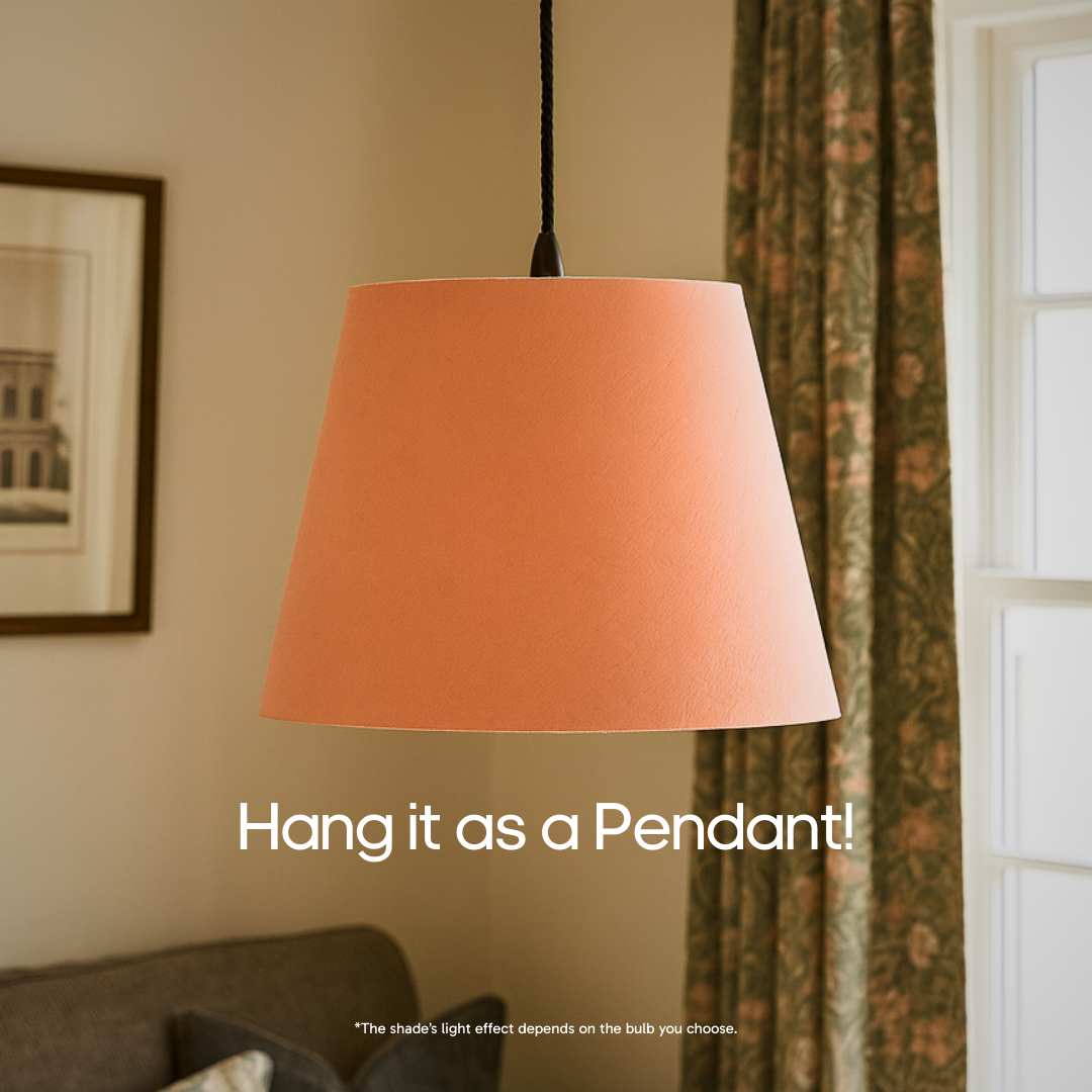 AARTIN STRAIGHT EMPIRE ROLLED LAMPSHADE IN LIGHT PINK SILK