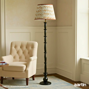 AARTIN HAZEL FLOOR LAMP IN WOOD WITH EBONY FINISH (BASE ONLY)