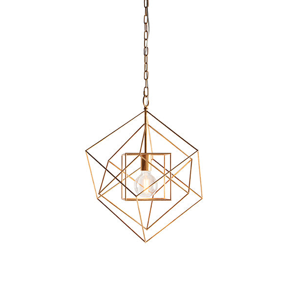 Clyde Pendant Ceiling Light Medium Antique Gold Leaf