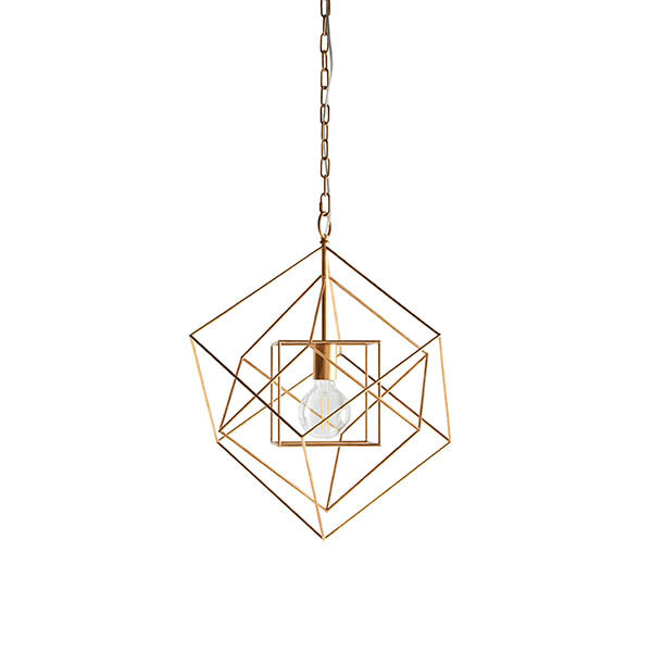 Clyde Pendant Ceiling Light Medium Antique Gold Leaf