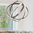 Magic 3Lt LED Ceiling Pendant - Satin Nickel - Comet Lighting