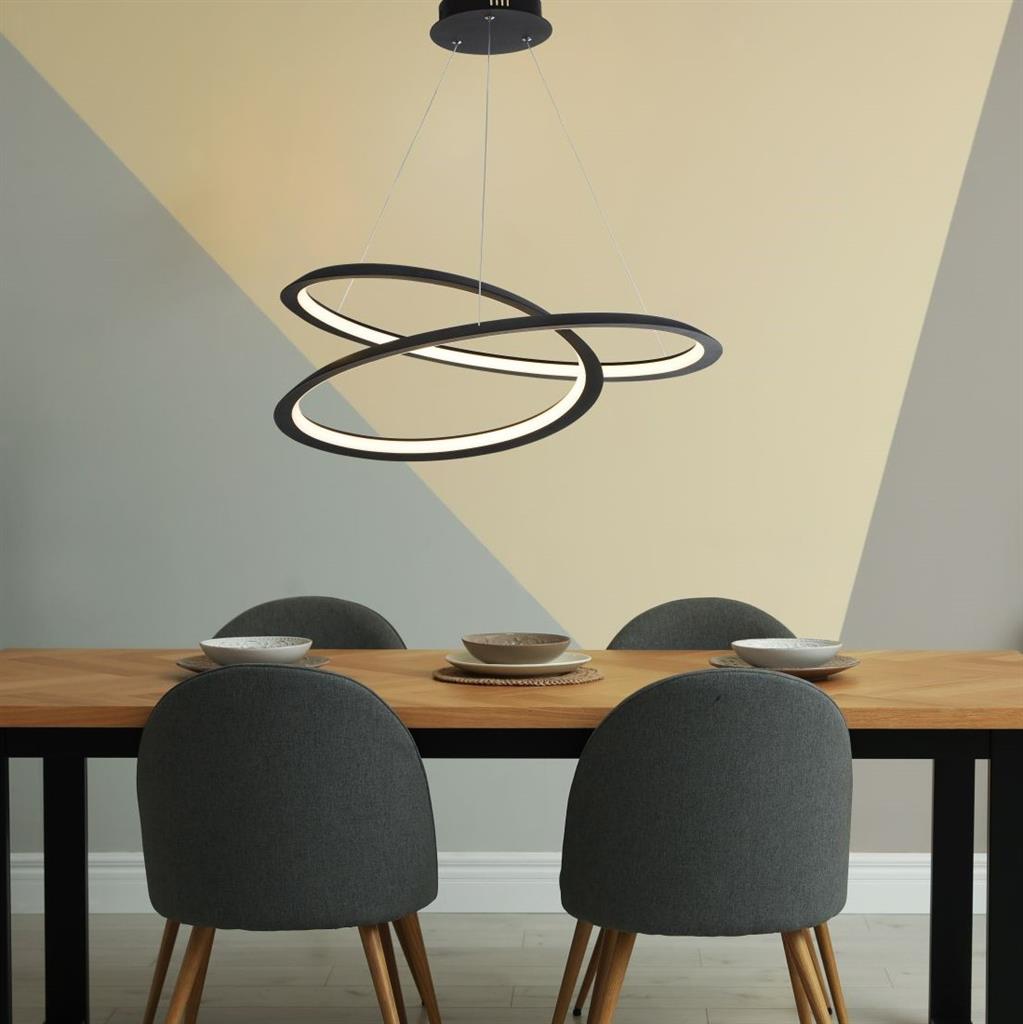 Farway LED Pendant Ceiling Light Black - Comet Lighting