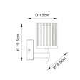Britton 1-Light Wall Light - Comet Lighting