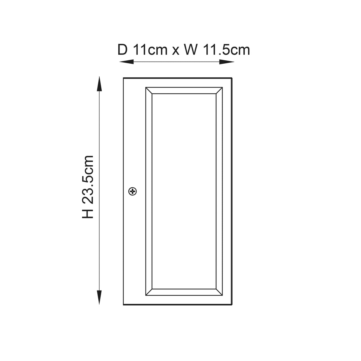 Oxford Outdoor Wall Light Stainless Steel - Comet Lighting