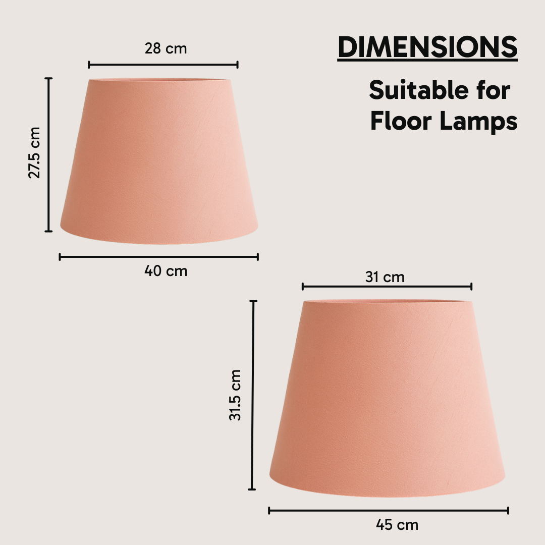 AARTIN STRAIGHT EMPIRE ROLLED LAMPSHADE IN LIGHT PINK SILK