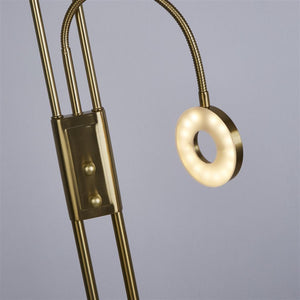 Mother & Child Floor Lamp - Satin Brass Metal - Comet Lighting