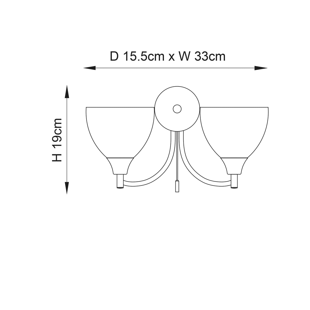 Alton 2-Light Wall Light Antique Brass - Comet Lighting