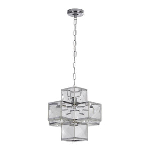 Drewe 1Lt Pendant Ceiliung Light Chrome - Comet Lighting