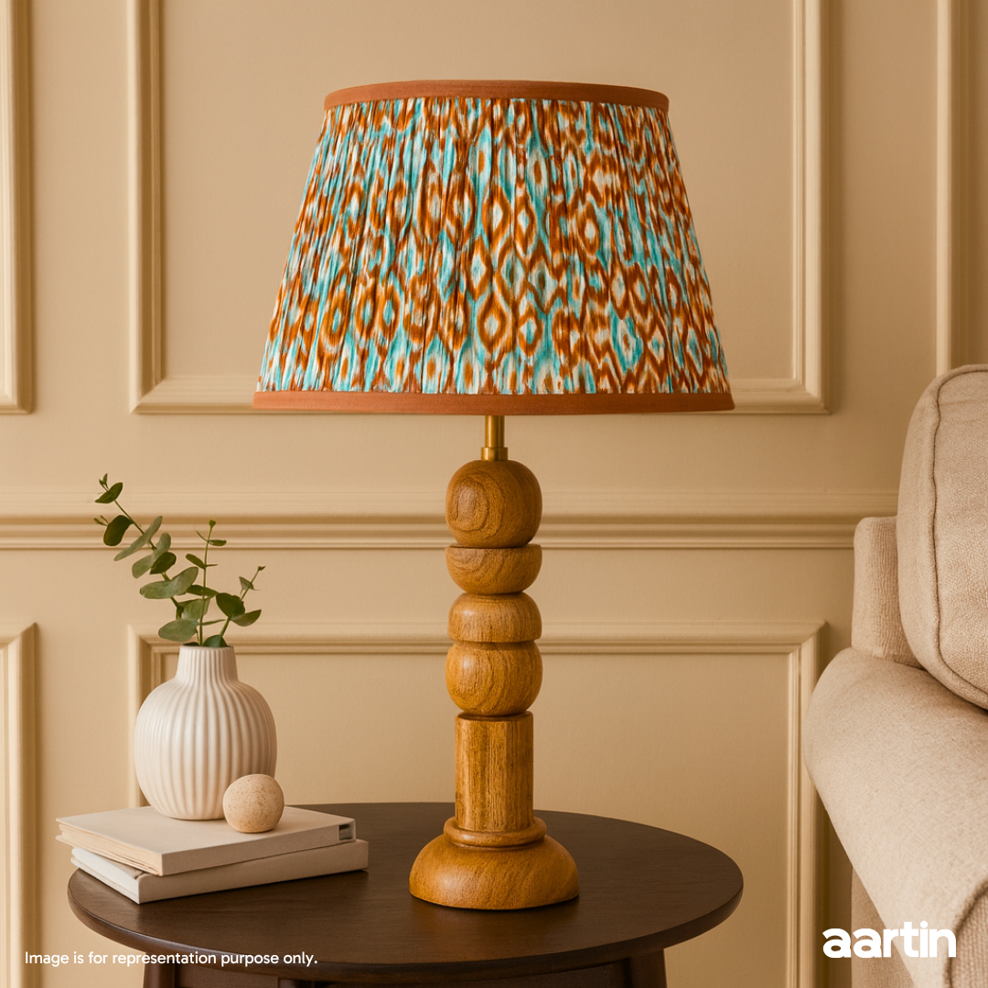 AARTIN SOLACE TABLE LAMP IN WOOD WITH NATURAL WOOD FINISH(BASE ONLY)