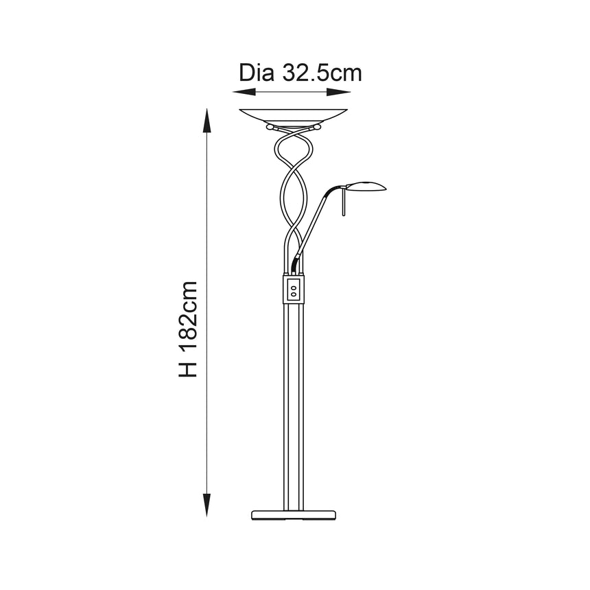 Monaco Mother & Child Task Floor Lamp