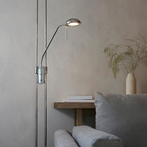 Rome Mother & Child Task Floor Lamp Chrome - Comet Lighting