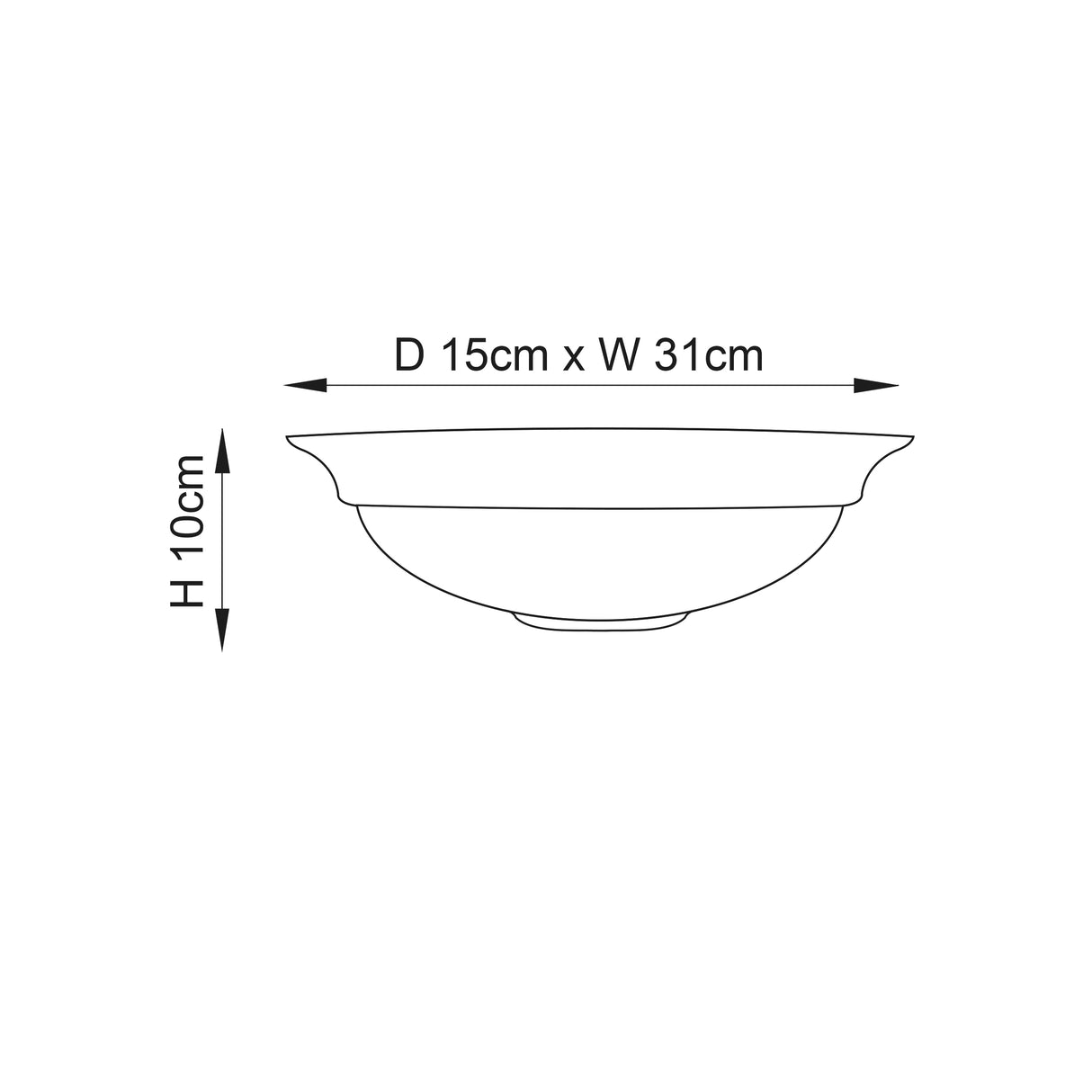 Hillside 1lt Wall - Comet Lighting