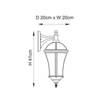 Drayton Downlight 1-Light Wall Lantern - Comet Lighting