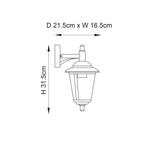 Klien Uplight 1-Light Outdoor Wall Lantern - Comet Lighting