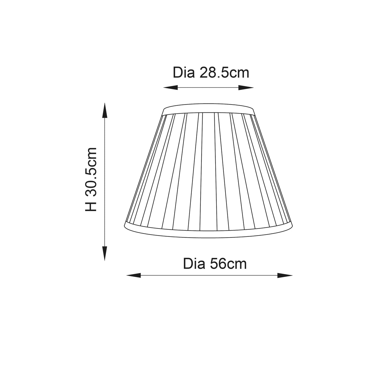 Carla 1lt Shade - Comet Lighting