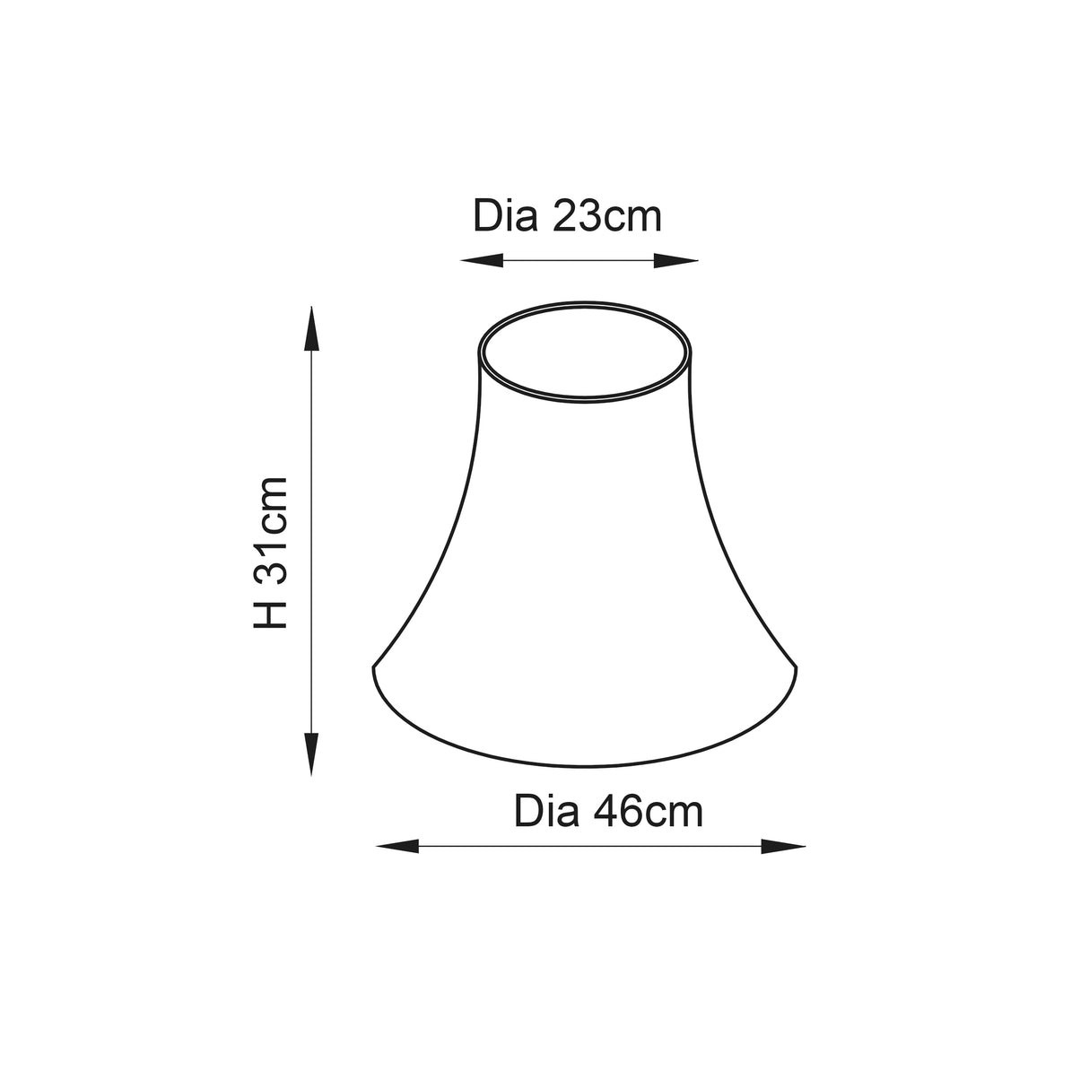 Carrie 1lt Shade - Comet Lighting