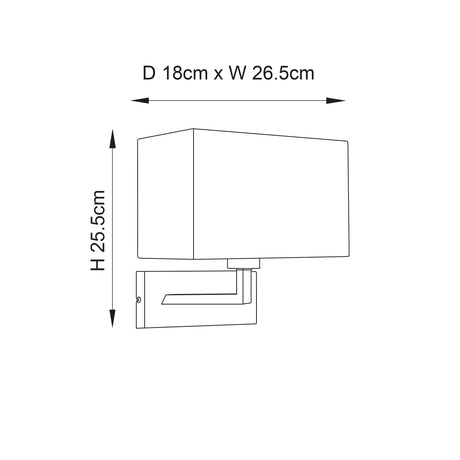 Piccolo 1-Light Wall Light Chrome White Shade - Comet Lighting