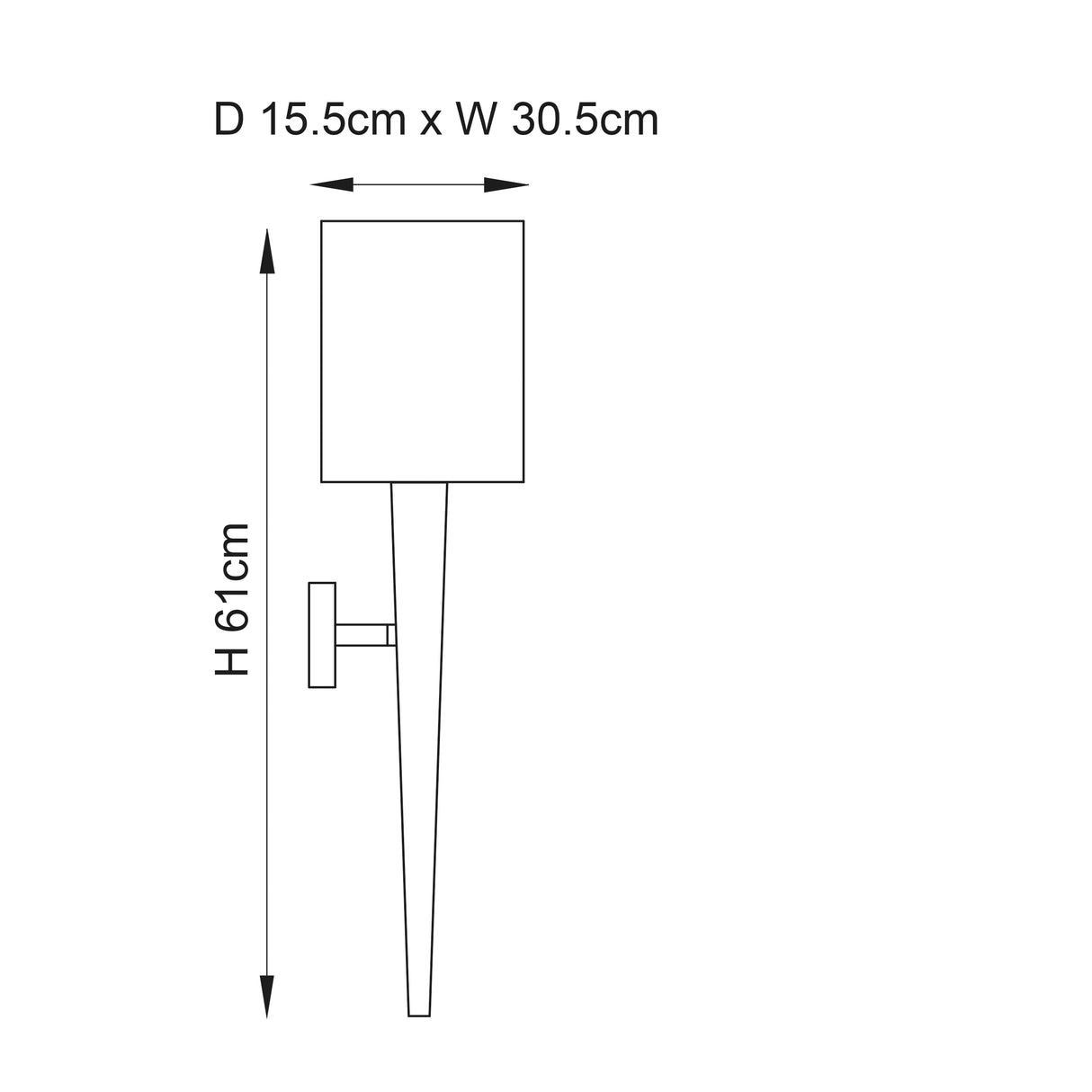 Moreto 1-Light Wall Light - Comet Lighting