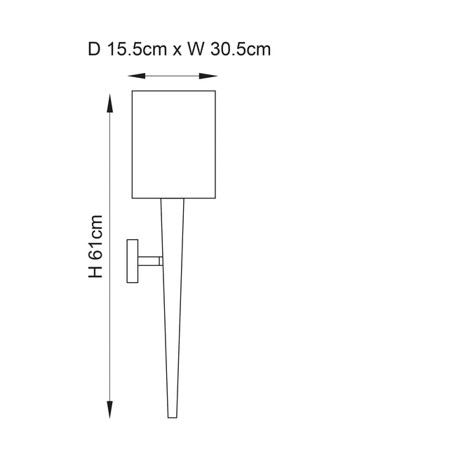 Moreto 1-Light Wall Light - Comet Lighting