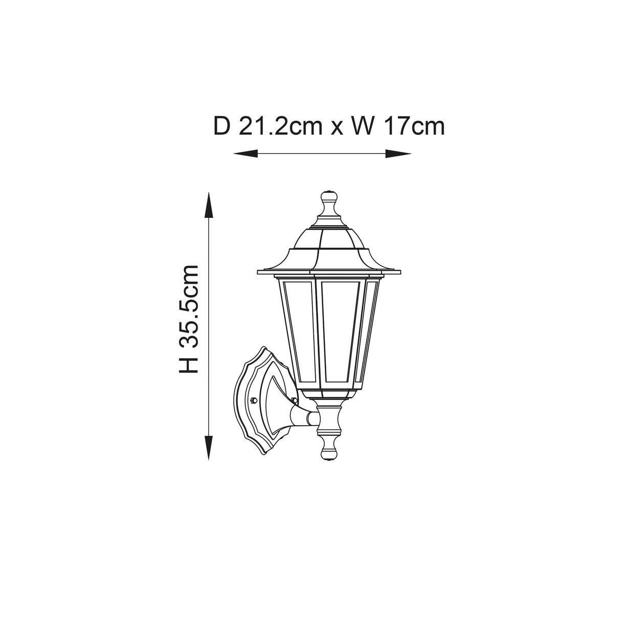 Bayswater 1lt Wall - Comet Lighting